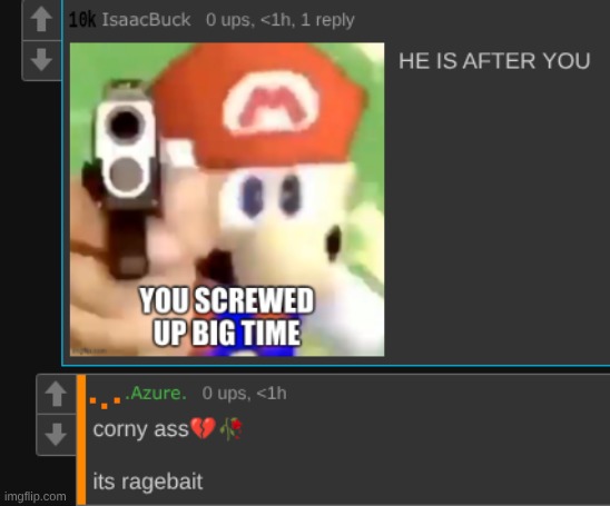 i love ragebaiting cornballs in the fun stream | made w/ Imgflip meme maker