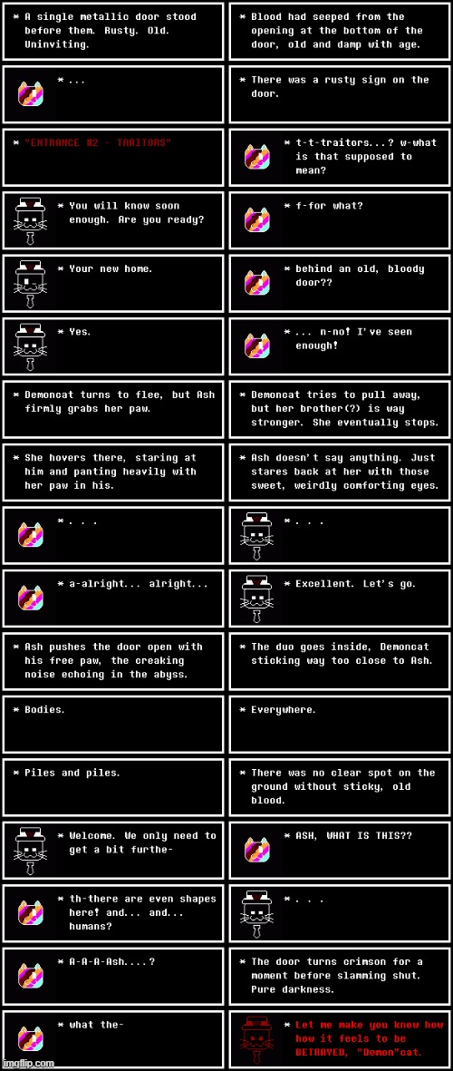 TRAITORS. (Chapter 28, Day [?]) | image tagged in undertale,chapters,chapter,corruption,textbox,understream | made w/ Imgflip meme maker