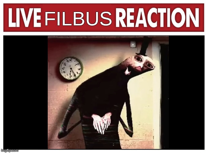LIVE FILBUS REACTION | FILBUS; In filbus we trust | image tagged in live reaction | made w/ Imgflip meme maker