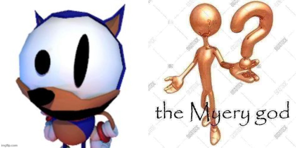 how would a fight between them go? | image tagged in rewrite peaking,the myery god | made w/ Imgflip meme maker