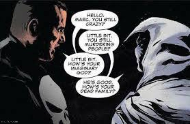 Petition to make everyone have to post one fake moon knight panel for every other image they post | made w/ Imgflip meme maker