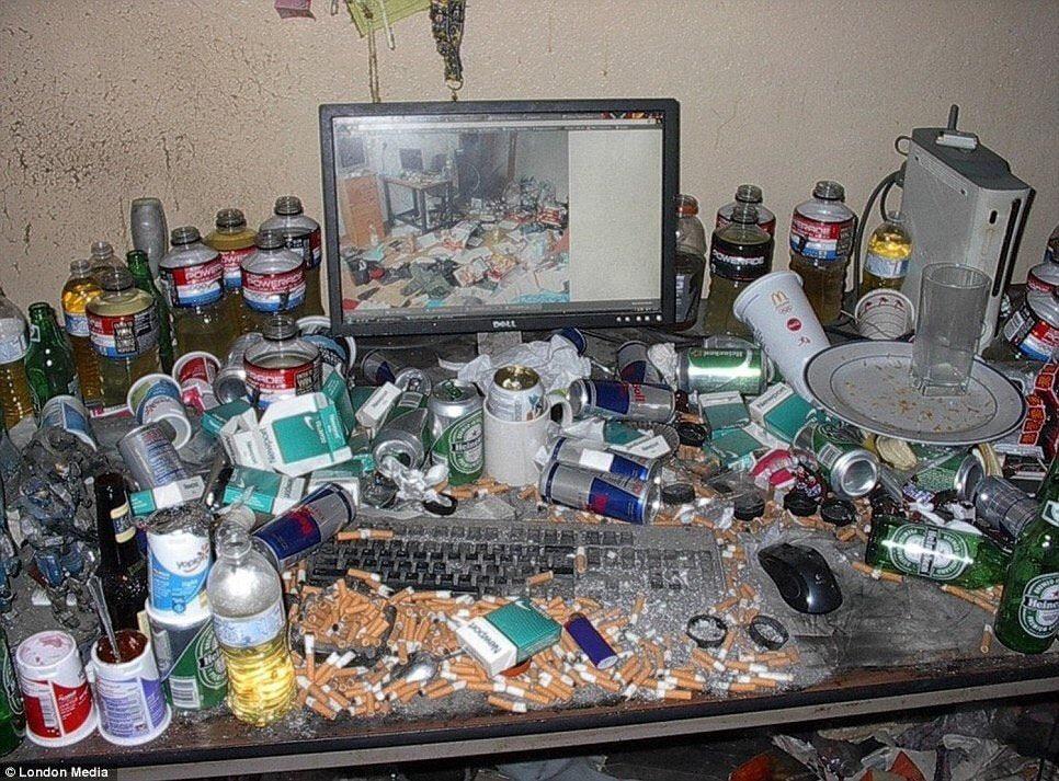 Trash Desk Blank Meme Template