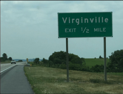 Virginville sign Blank Meme Template