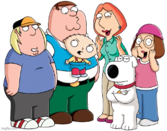 no way look its crisp, Petra, Brain, Lowe’s, Meds, and Stupid from Family Guу | image tagged in family guy griffin family | made w/ Imgflip meme maker