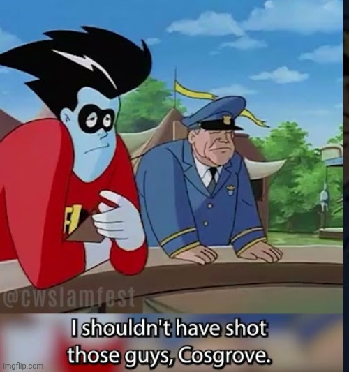 A special episode of Freakazoid. | image tagged in superhero,cartoon,1990's,gun violence,instant regret | made w/ Imgflip meme maker