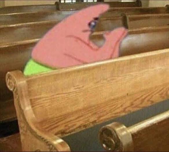 High Quality Patrick praying Blank Meme Template