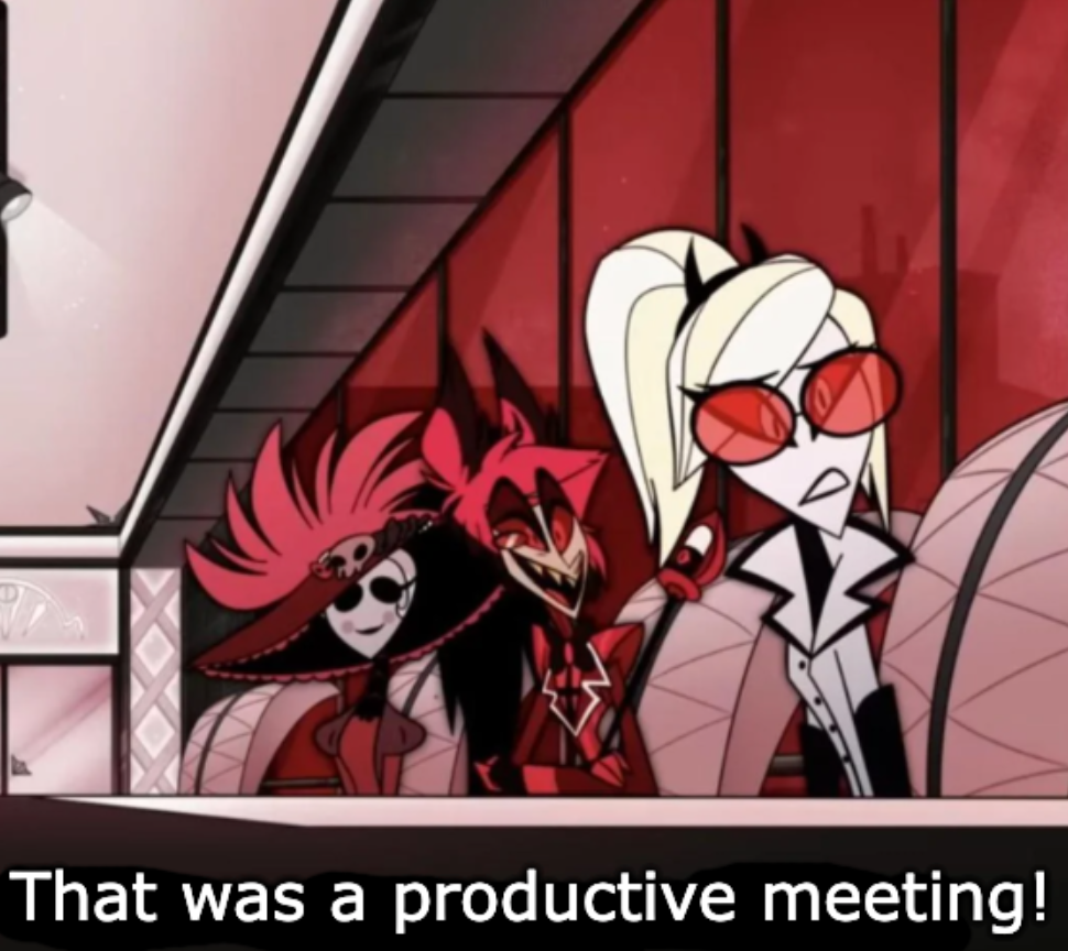 High Quality Productive Meeting Blank Meme Template