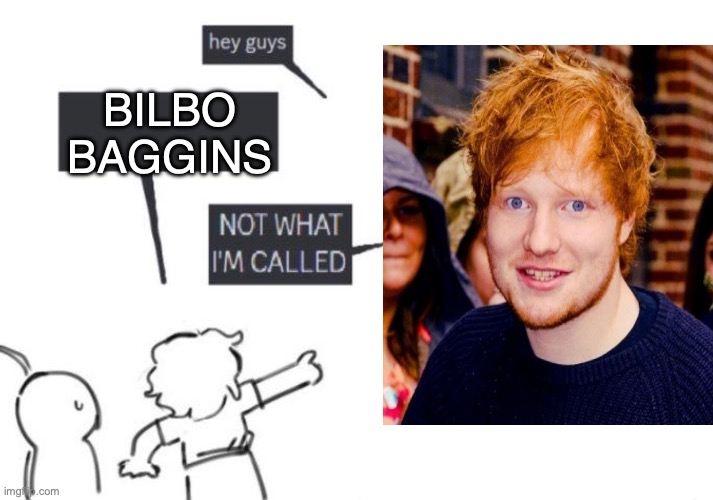 Hey Guys - NOT WHAT I'M CALLED | BILBO BAGGINS | image tagged in hey guys - not what i'm called | made w/ Imgflip meme maker
