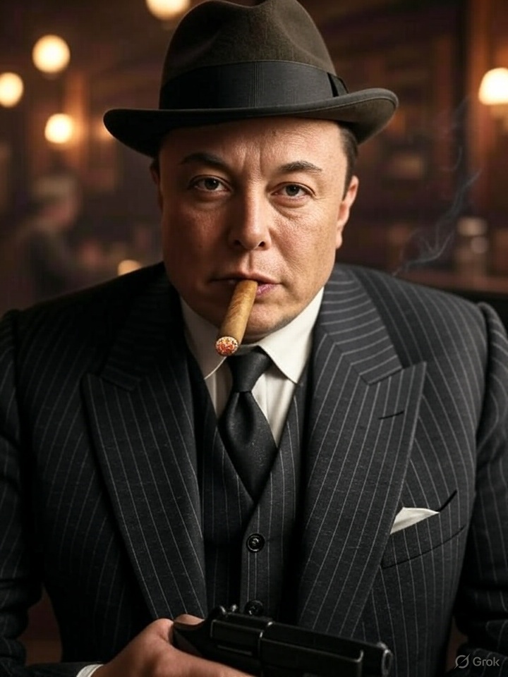 High Quality Musk Capone Blank Meme Template