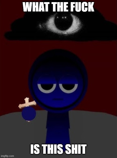 WHAT THE FUCK IS THIS SHIT | image tagged in jevin holding a cross | made w/ Imgflip meme maker