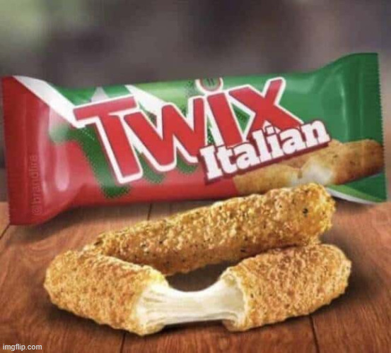 Italian Twix | image tagged in repost,italian,twix | made w/ Imgflip meme maker