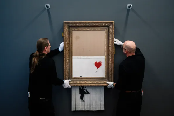 Banksy’s “Love In The Bin” Blank Meme Template
