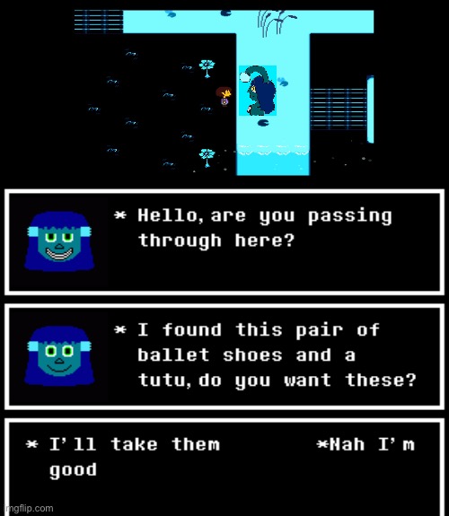 Interaction with Anchor in Waterfall | made w/ Imgflip meme maker