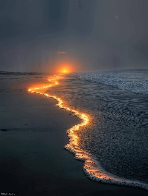Sunset surf | image tagged in sunset,beach,waves,surf,sunset shimmer | made w/ Imgflip meme maker
