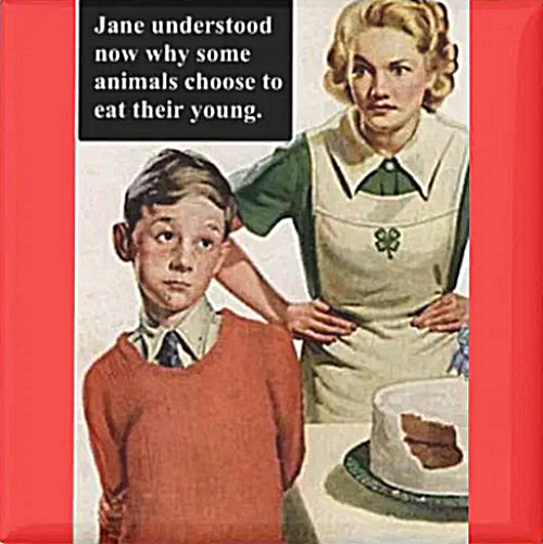 Kids be screwin up since year zero. Many disappeared. | image tagged in memes,mom,cake,boy,gone | made w/ Imgflip meme maker