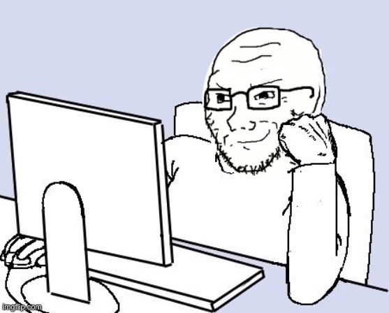 Soyjack computer | image tagged in soyjack computer | made w/ Imgflip meme maker