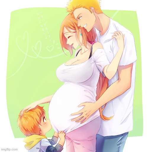 My favourite type of art (Mayternity 05) (by 57 on pixiv) | image tagged in cute,art,mayternity,bleach | made w/ Imgflip meme maker