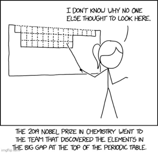 image tagged in comics,periodic table | made w/ Imgflip meme maker
