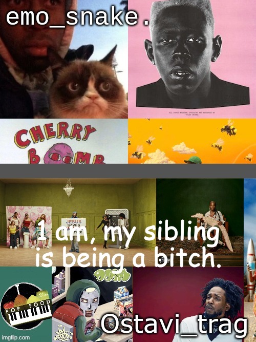ES/OT ANNOUNCEMENT TEMPLATE | 1 am, my sibling is being a bitch. | image tagged in es/ot announcement template | made w/ Imgflip meme maker