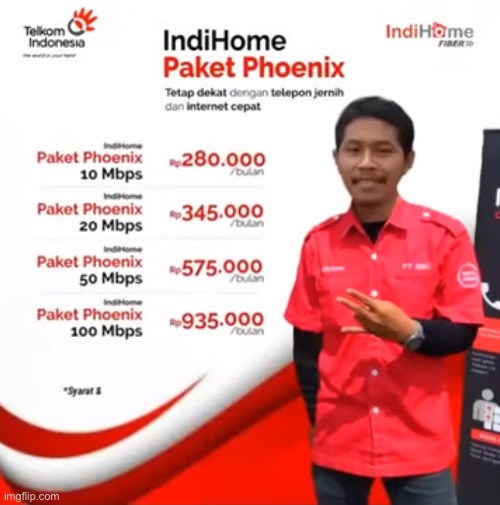 Indihome Paket Phoenix Meme | image tagged in indihome paket phoenix meme | made w/ Imgflip meme maker
