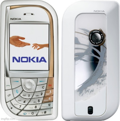 Nokia 7610 First Phone With Camera 1.3 Megapixel | image tagged in nokia,finland,mobile,phone | made w/ Imgflip meme maker