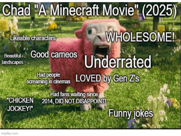 Minecraft movie was amazing, change my mind | image tagged in minecraft,minecraft movie | made w/ Imgflip meme maker