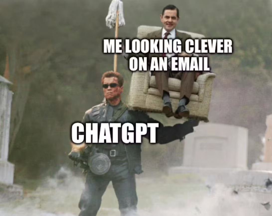 chatgpt got my back Blank Meme Template