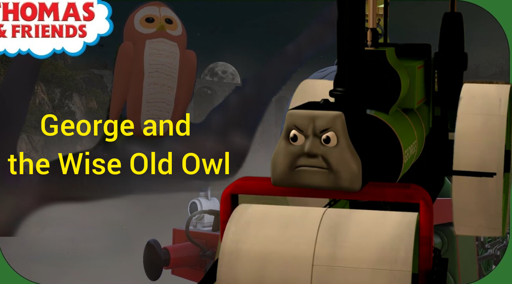 George and the Wise Old Owl Blank Meme Template