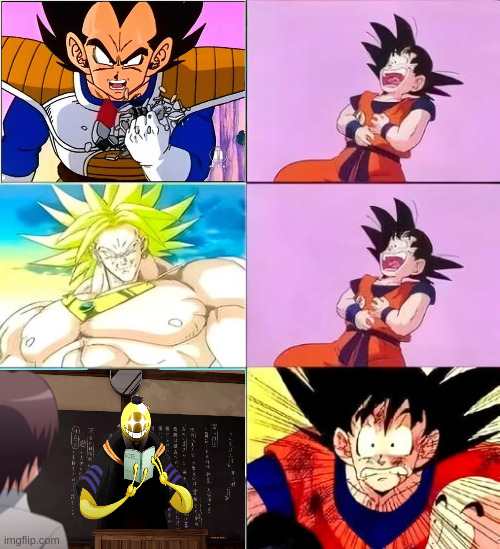 goku vs crossverse | image tagged in goku dont funny | made w/ Imgflip meme maker