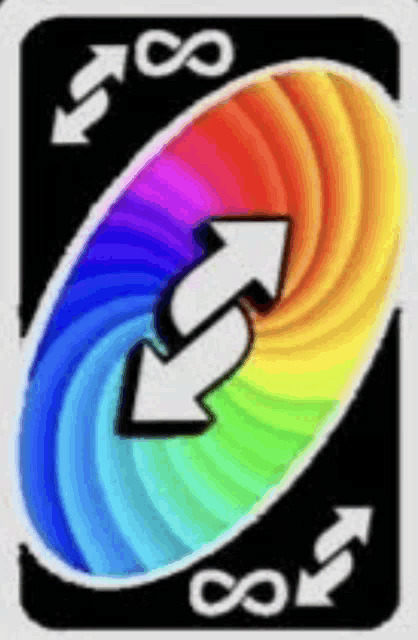 Uno reverse card infinity Blank Meme Template