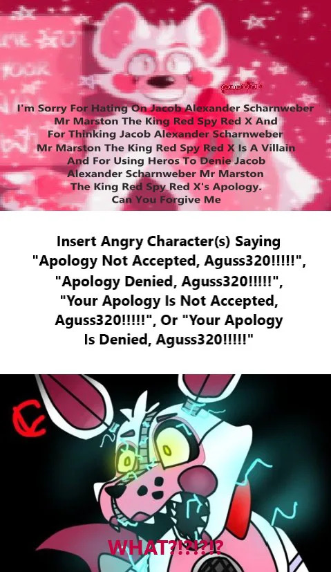 Who Denies Aguss320's Apology Blank Meme Template