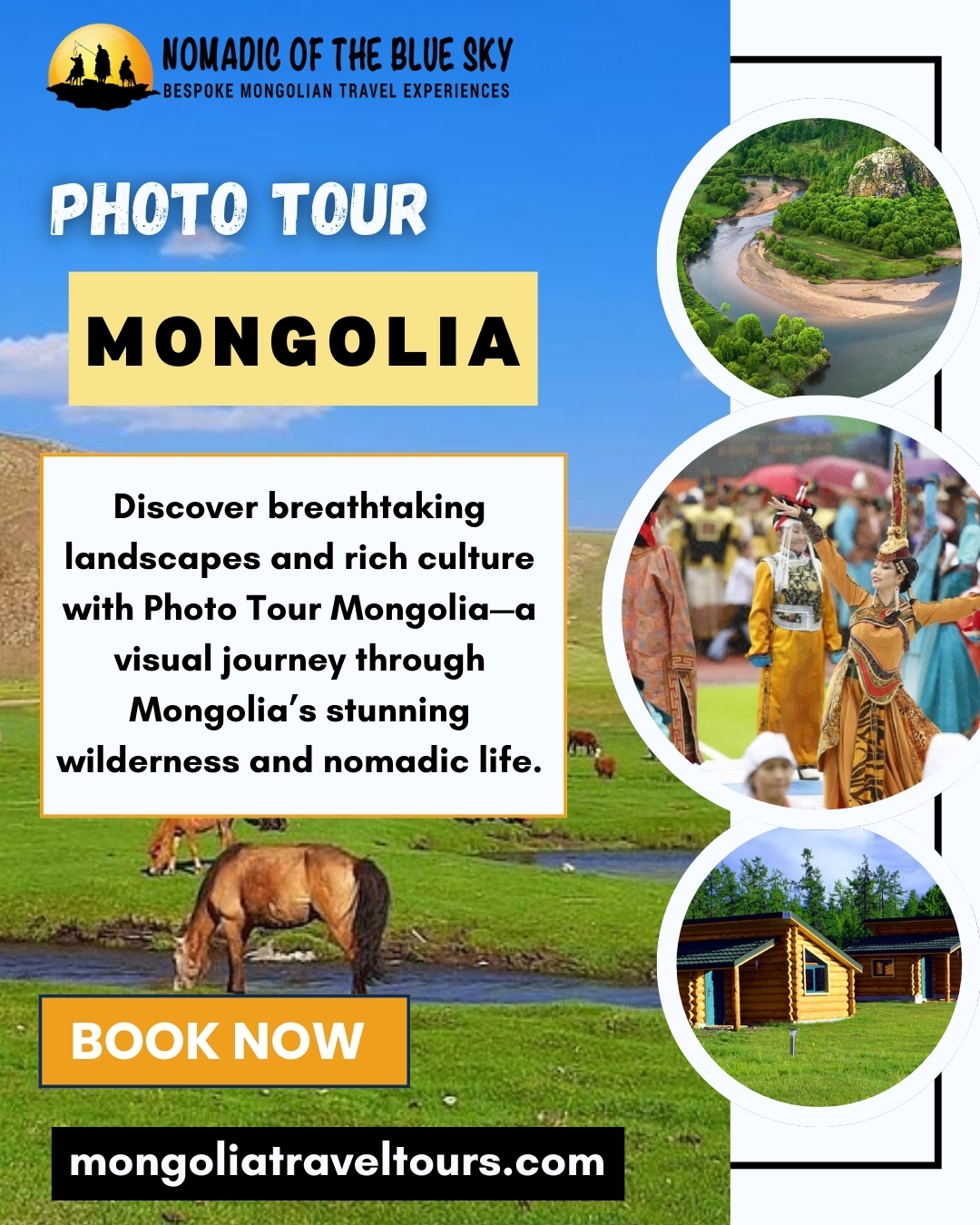 Photo Tour Mongolia Blank Meme Template