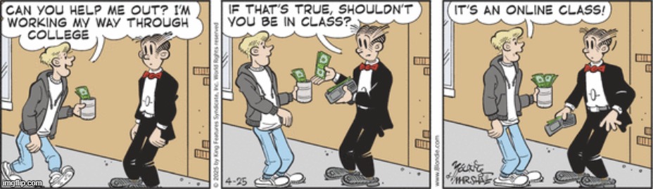 Blondie | image tagged in comics | made w/ Imgflip meme maker