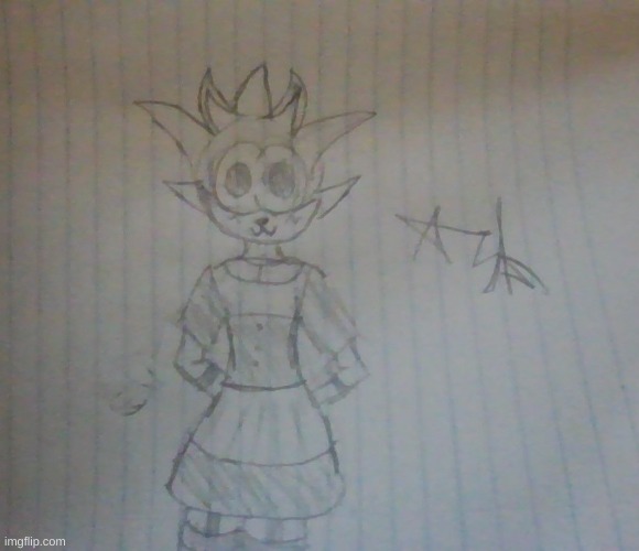 quick lil draw for @rewritesonic (maid dress lmao) | made w/ Imgflip meme maker