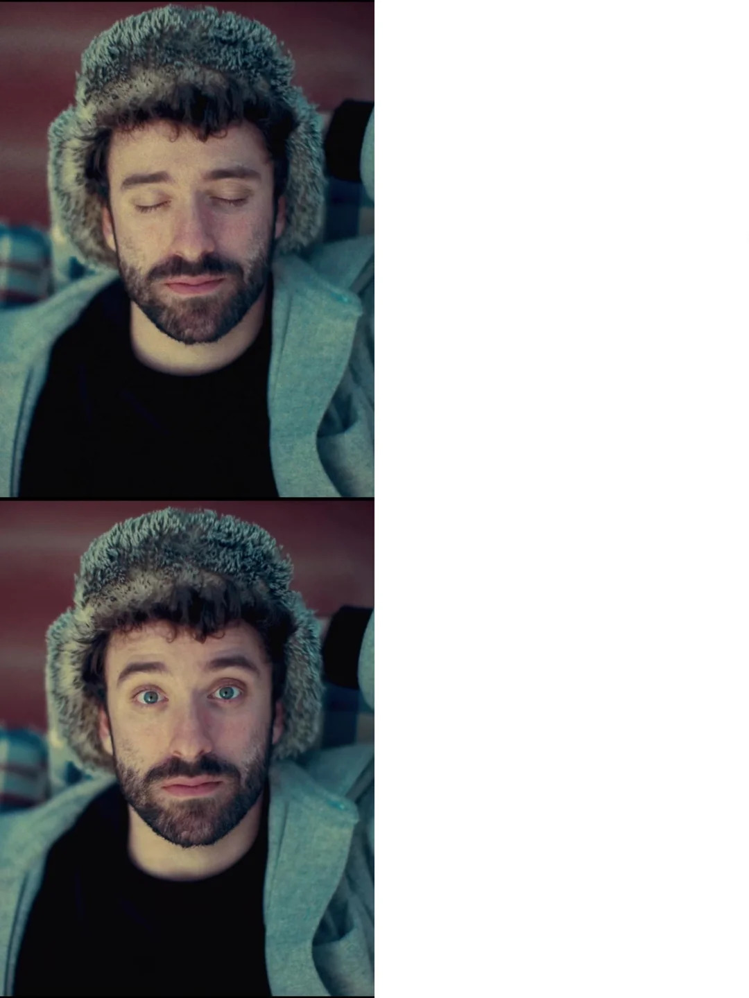 Jack Sleep, Jack Awake Blank Meme Template