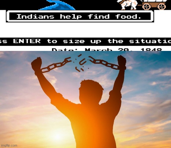 image tagged in breaking chains | made w/ Imgflip meme maker