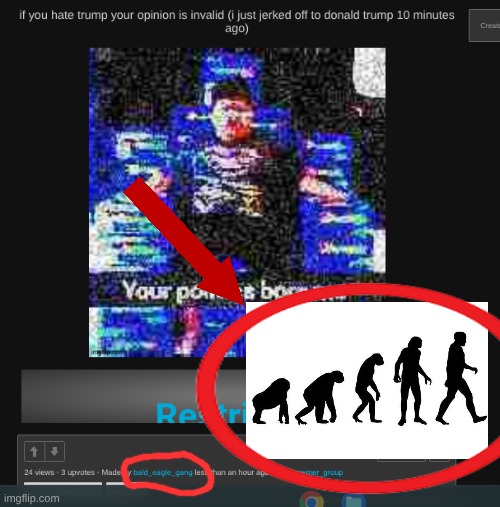 he's evolving | made w/ Imgflip meme maker