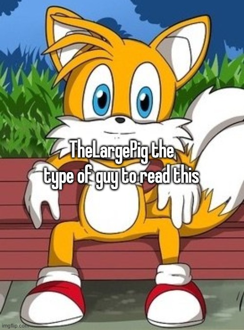 TheLargePig the type of guy to read this | made w/ Imgflip meme maker