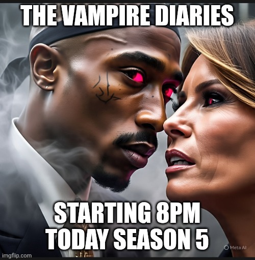 Tupac The Vampire Diaries | image tagged in tupac the vampire diaries | made w/ Imgflip meme maker