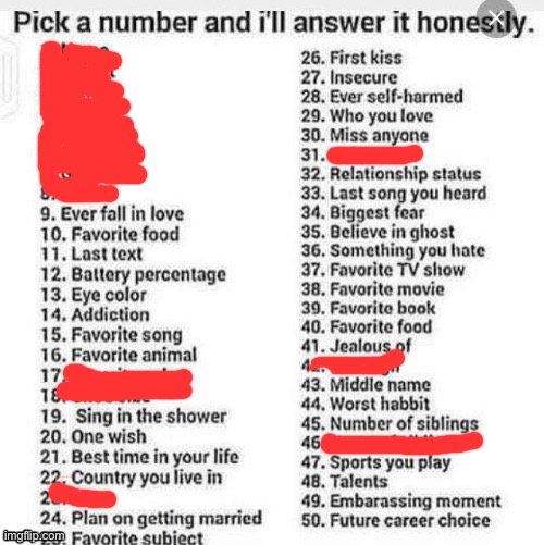 The bones have voices now | image tagged in pick a number and i ll answer it honestly | made w/ Imgflip meme maker