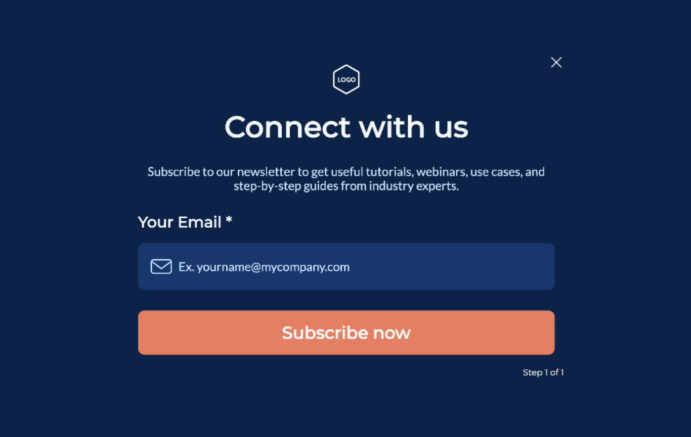 Newsletter sign up Blank Meme Template