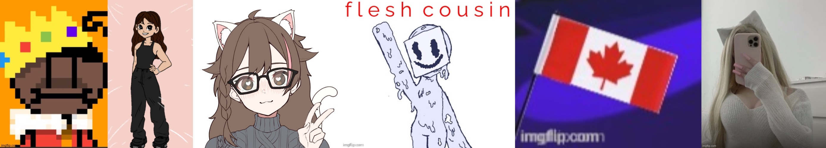 These I only invited fleshcousin stardust and pixel, pixel invited cosmo and radical to imgflip | image tagged in getawax mp4,pixel wave,radical,fleshcousin,stardust temp 3 | made w/ Imgflip meme maker