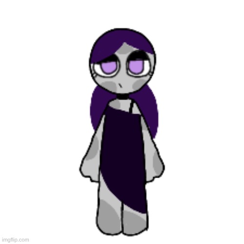 Dandy's world OC, Moon | image tagged in cute,art,tired girl | made w/ Imgflip meme maker