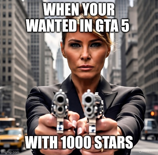 Gta 5 wanted boss lvl | WHEN YOUR WANTED IN GTA 5; WITH 1000 STARS | image tagged in gta 5 wanted boss lvl | made w/ Imgflip meme maker