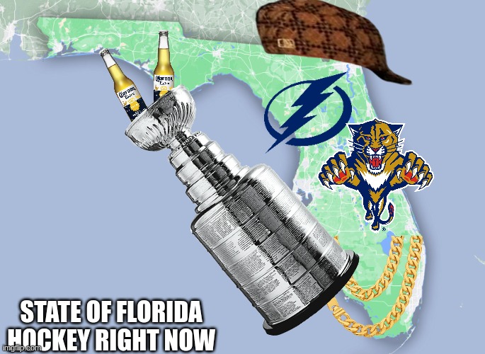 Florida hockey meme | STATE OF FLORIDA HOCKEY RIGHT NOW | image tagged in memes,florida,hockey,ice hockey,stanley cup,sports | made w/ Imgflip meme maker