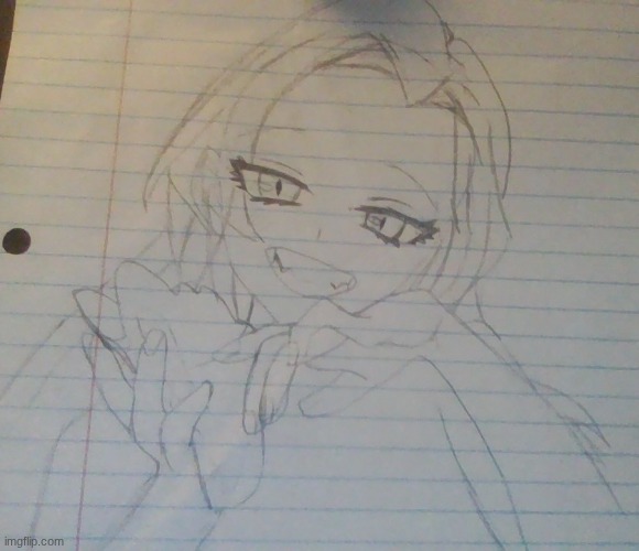 Unfinished Oc, help me think of a name for her plz. | made w/ Imgflip meme maker