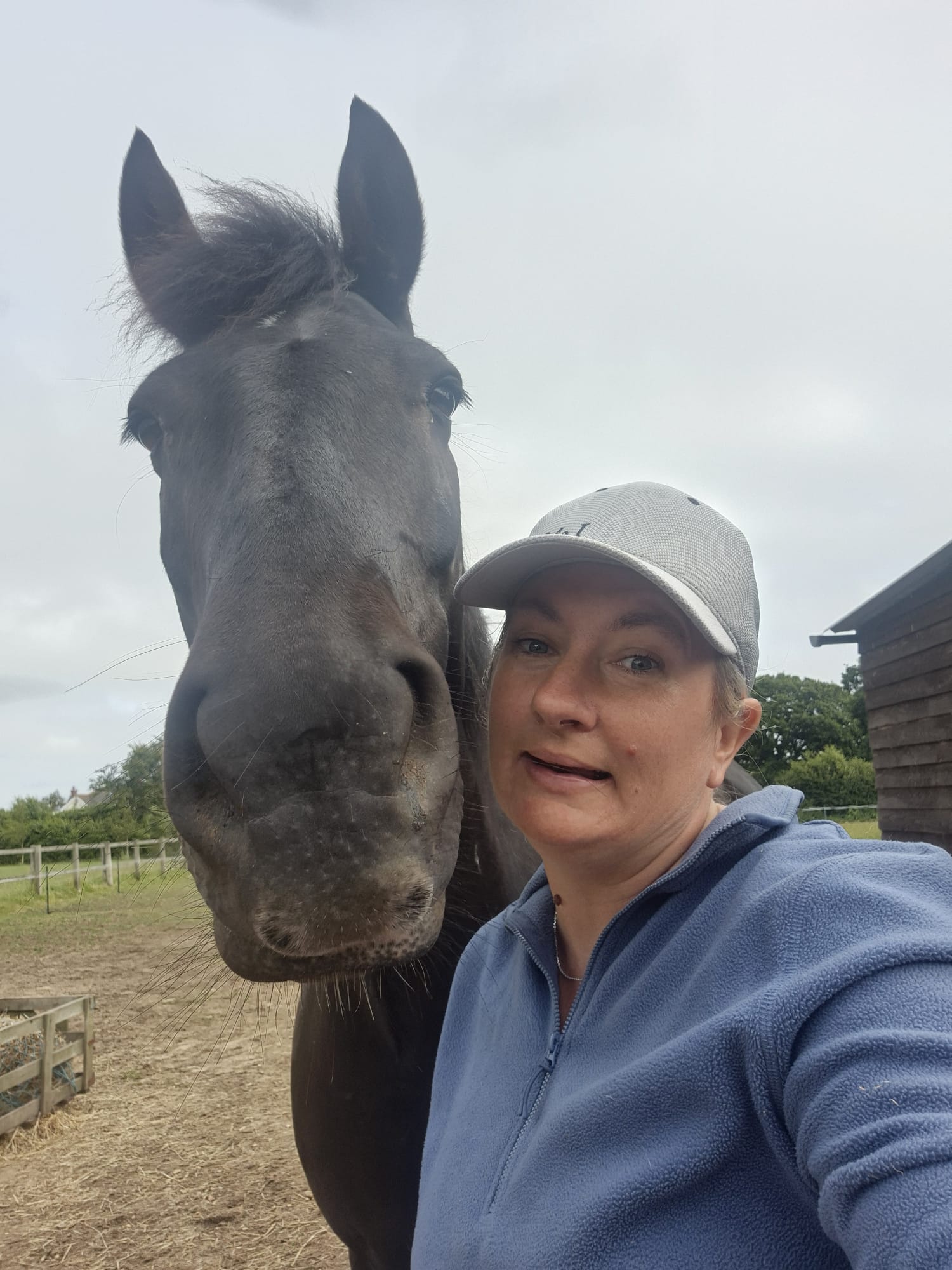 Stupid woman and Big Horse Blank Meme Template