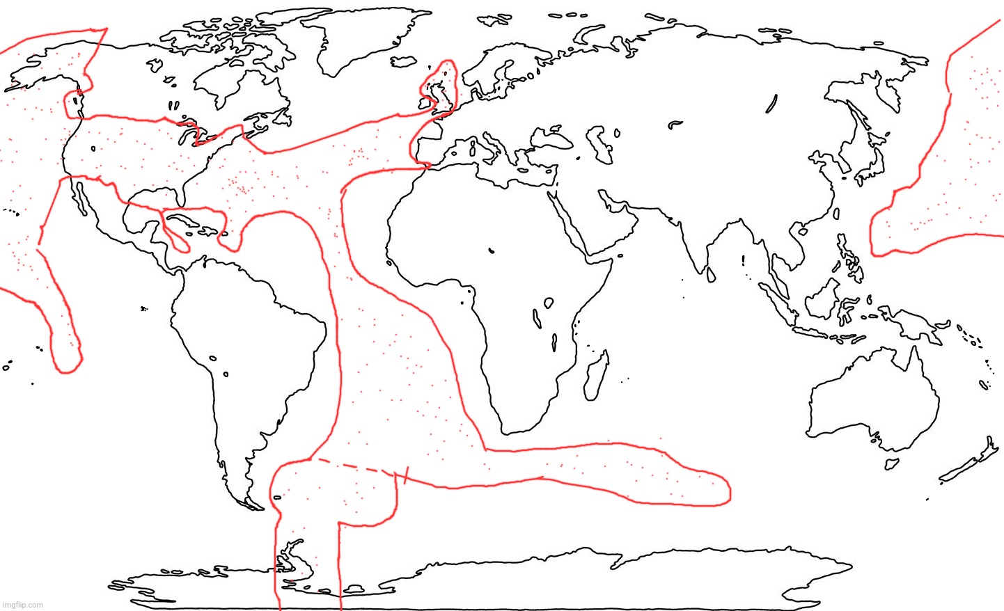 Uh | image tagged in world map blank | made w/ Imgflip meme maker