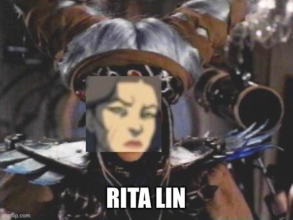 Badly Photoshopped Stupid Pun #1 | RITA LIN | image tagged in power rangers,the legend of korra,avatar the last airbender,adhd,pun | made w/ Imgflip meme maker