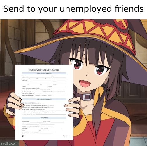image tagged in konosuba,megumin | made w/ Imgflip meme maker